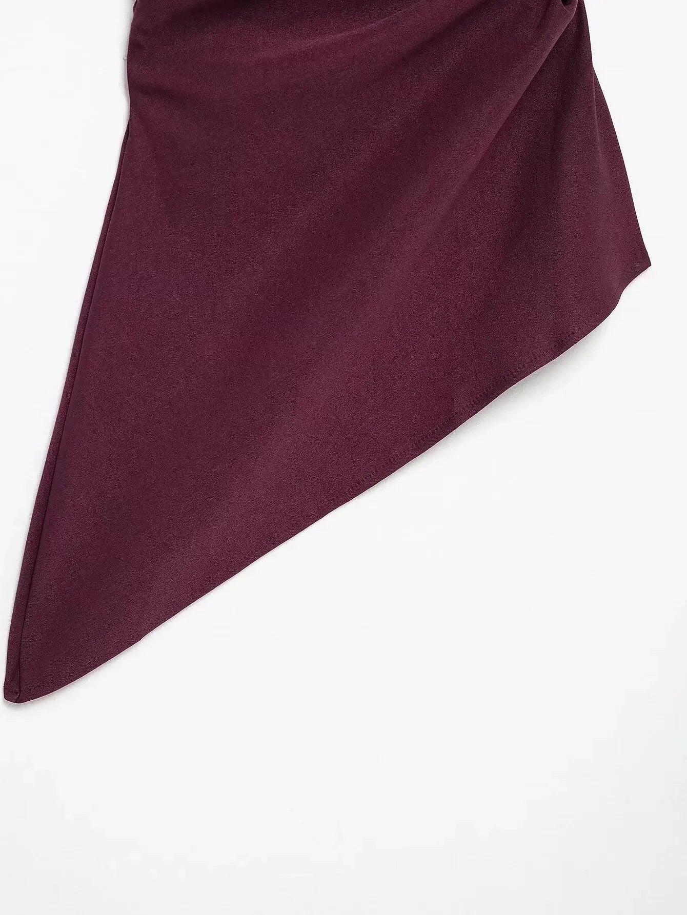 HH Elegant Women's Strapless Ruched Side Top Asymmetrical Hem Crop Tube Top for Vacation Wedding Guest Evening Wear