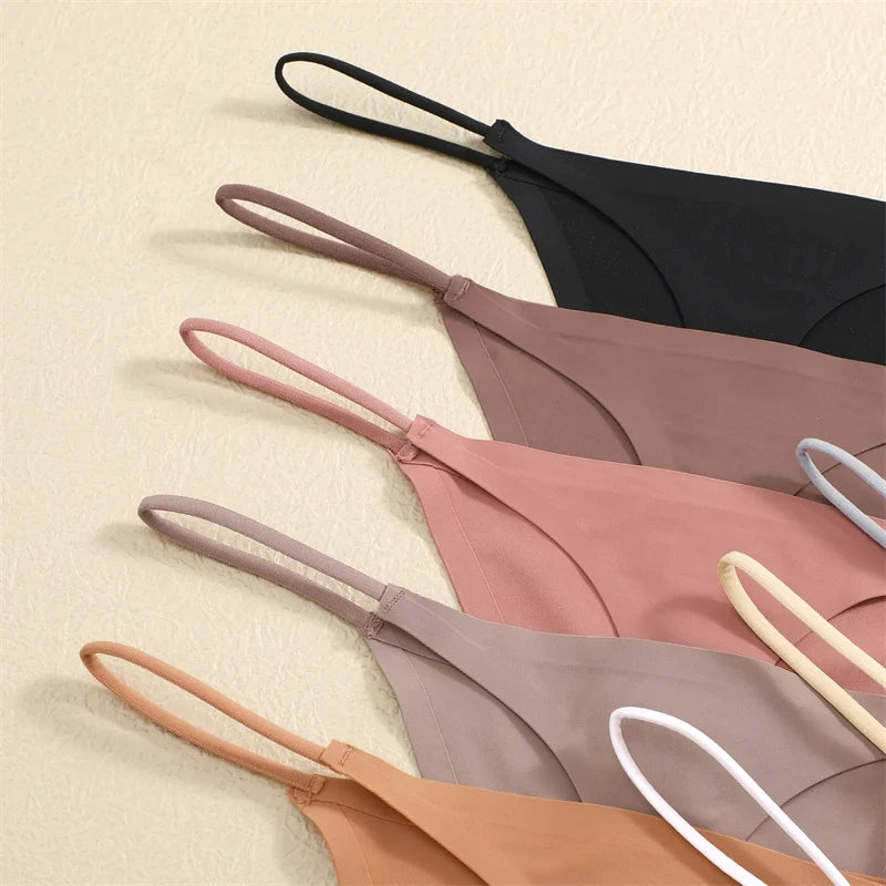 10Pcs/Set Seamless Thong Women Thin Strap Low Waist High Flexibility Panties Underwear Ladies Briefs T-back Comfortable Women
