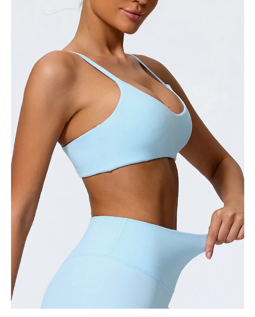Hearuisavy Summer Super-Soft Women Quick Drying Sports Bra Breathable Gym Workout Top Fitness Underwear Push Up Running Yoga Top