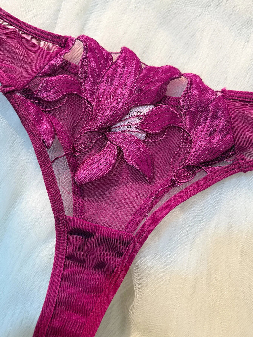 Fairy Lingerie Floral Valentine Charming Brief Panty Underwear Sexy Nighty Fancy Underwear Brief Set for Lady See Through Bra