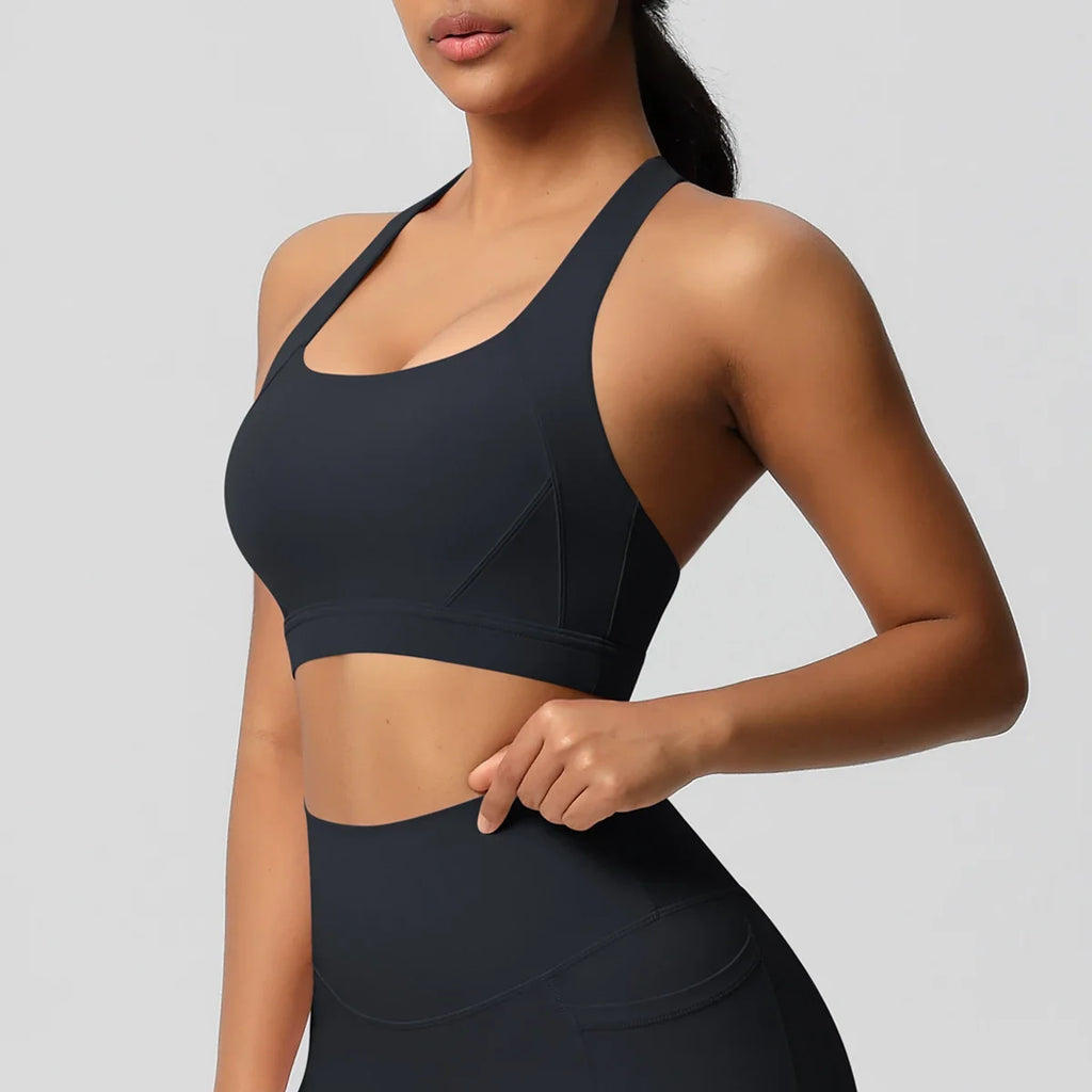 Women Fitness Yoga Bras Sexy Sling Beauty Back Fitness Push Up Sports Women Underwear Running Crop Top Yoga Clothes