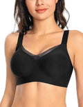 Women's Wire-Free Seamless Bra Full Cup Thin Molded Cup Beautiful and Comfortable Underwear Plus Up