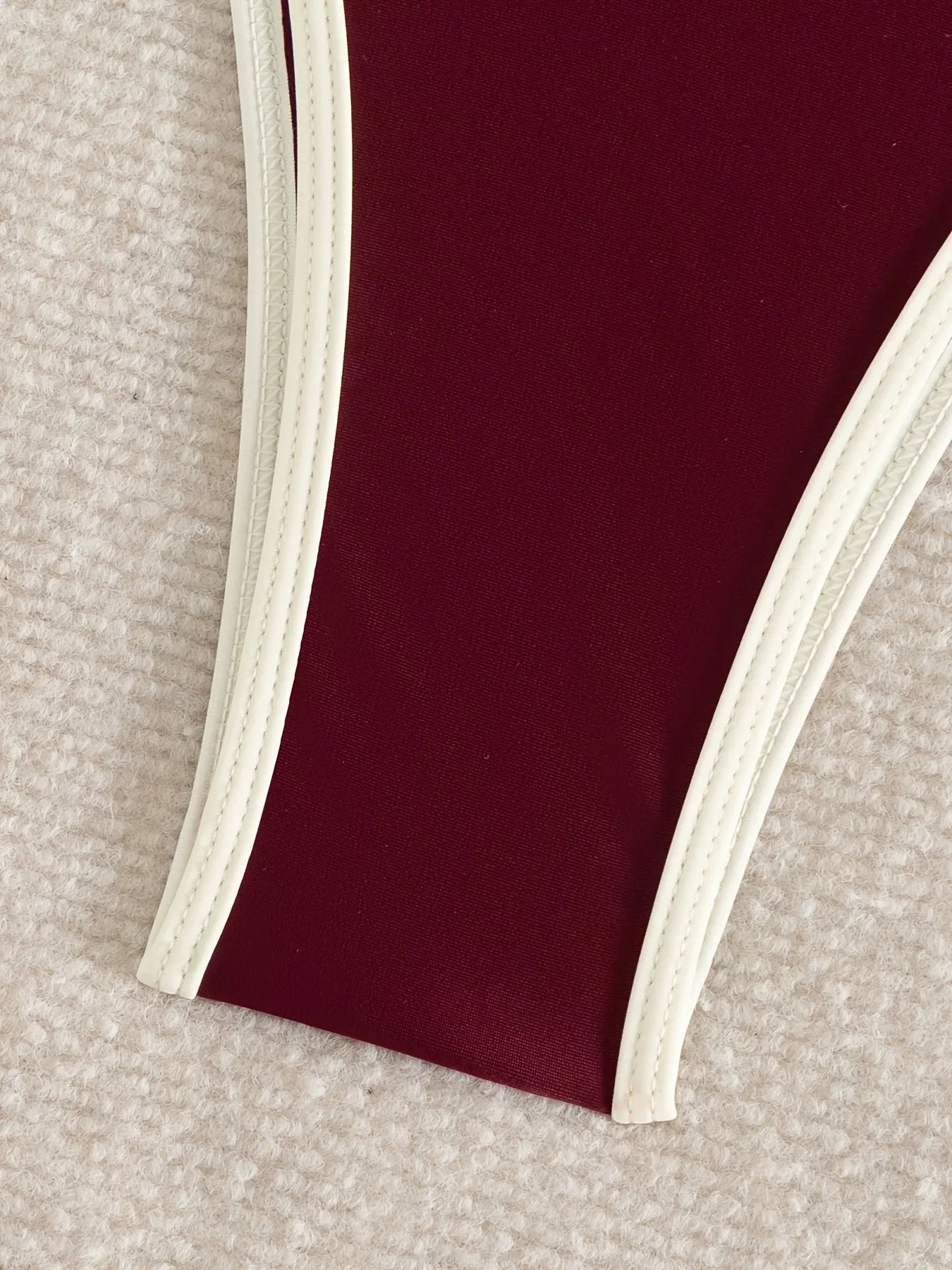 Sexy Wine Patchwork Bikini Set 2026 Women Front Tie Pleate Push Up Bra Thong Swimsuit Summer Bathing Suit Vacation Swimwear