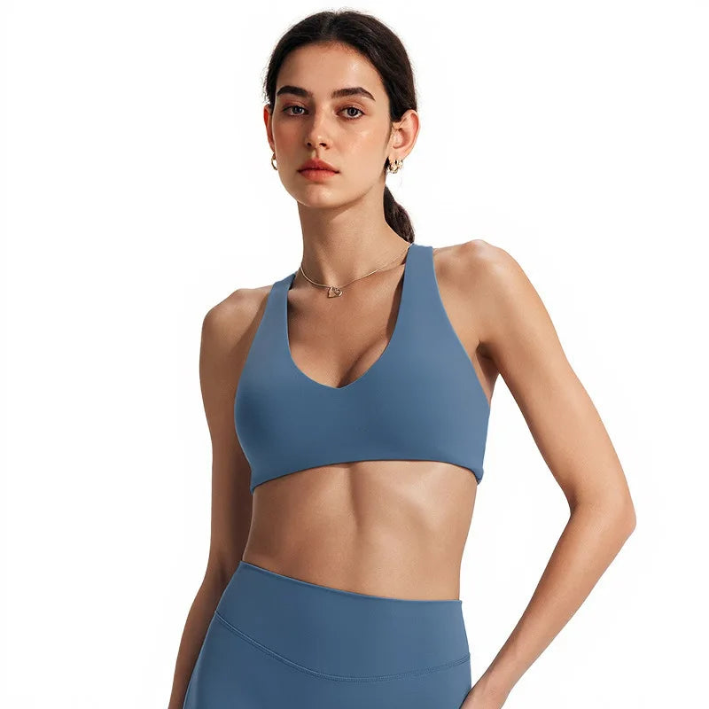 NCLAGEN Softmotion Bralette Sports Bra High Support Women's Gym Clothes Pilates Yoga Tank Tops Y-back Push Up Fitness Underwear