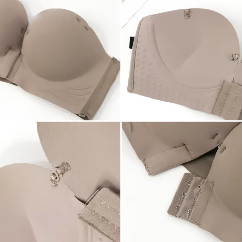 New Front Buckle Underwear Convenient Anti Sagging without Shoulder Strap Women's Bras without Steel Ring Seamless
