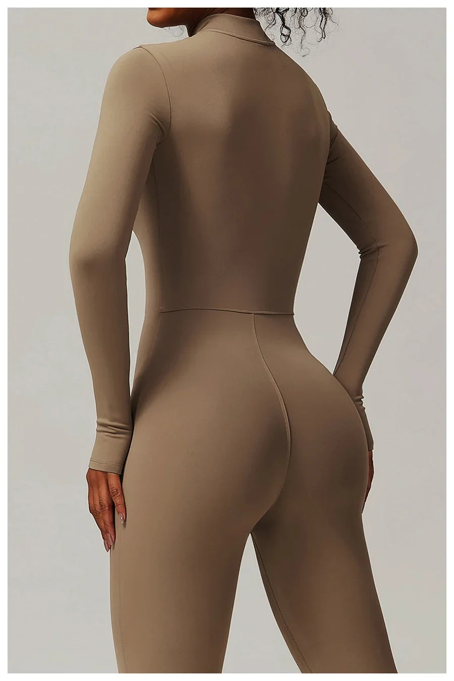 Zipper Workout Jumpsuit Sports Overalls Women Gym Clothing Running Long Sleeves Fitness Gym Tracksuit Short Sportswear Yoga Set