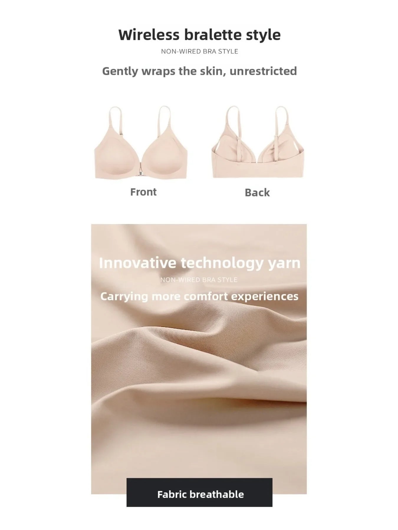 7pcs Bra and Panty Set Women's Lingerie Seamless Push-Up Wireless Bras with Removable Padding Basic Everyday T-Shirt Lingerie