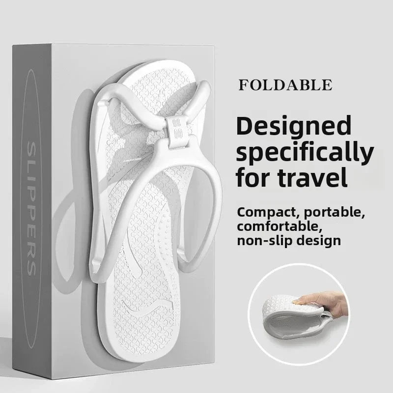 Travel Slippers Foldable EVA Soft Quick Drying Unisex Portable For Hotel Bathroom Shower Men Women