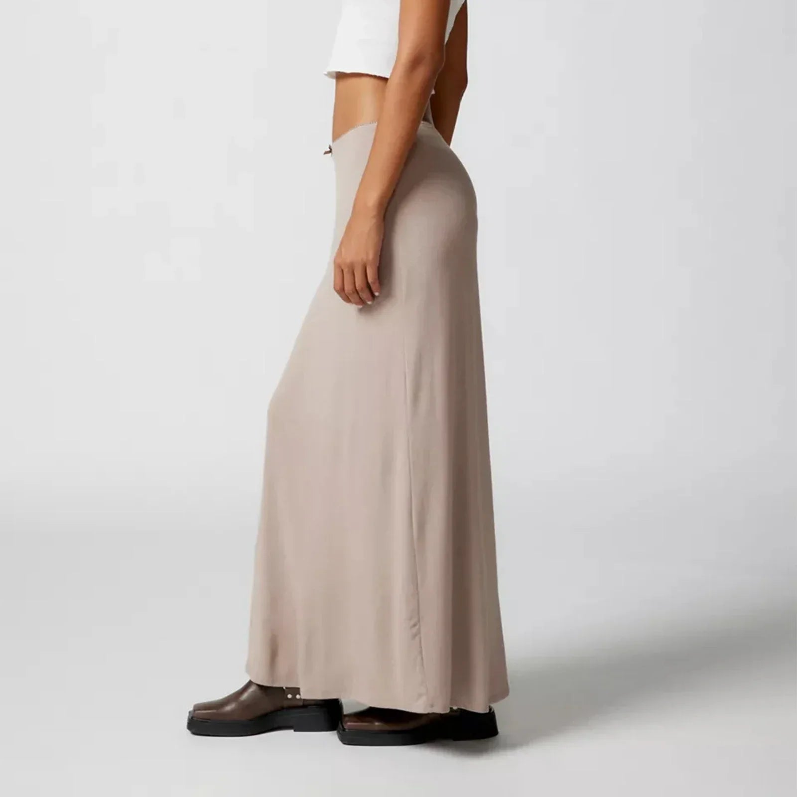 Women Casual Spring Summer Long Skirts Solid Color Fashion Straight Skirts Elegant Loose Y2k Outfits For Female Streetwear