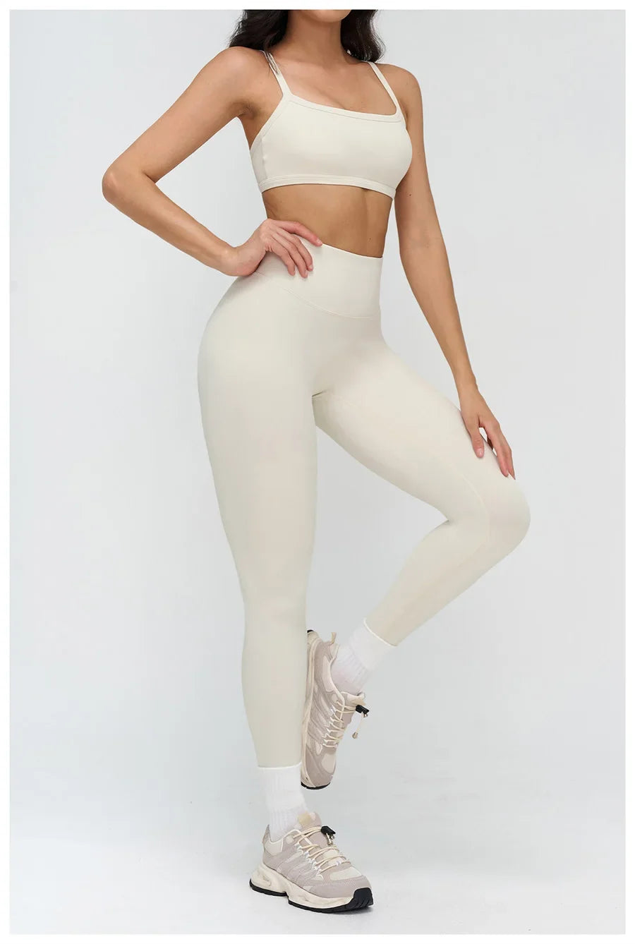 Yoga Clothes Set 2PCS Gym Crop Top Women Outfits Sports Bra High Waist Legging Fitness Suit Running Workout Tracksuit Sportswear