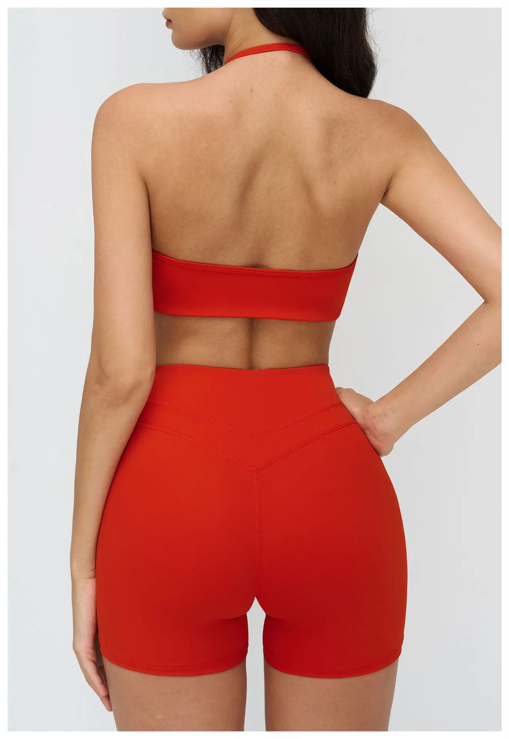 Neck Hanging Sports Bra High Support Women Push Up Bra Summer Gym Clothes Fitness Halter Top Quick Dry Running Workout Underwear
