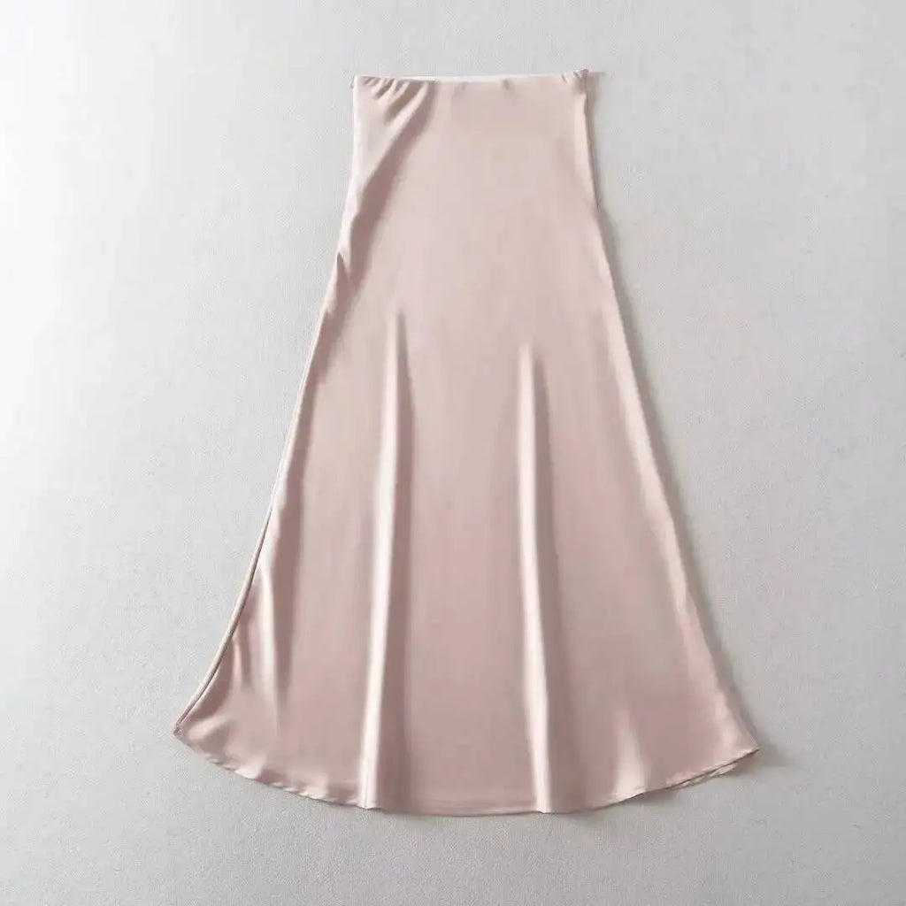 2026 Summer New High Waist Wrap Hip Slim Half Length Skirt Women Design Sense Niche Leisure Solid A-line Fishtail Skirt V38V