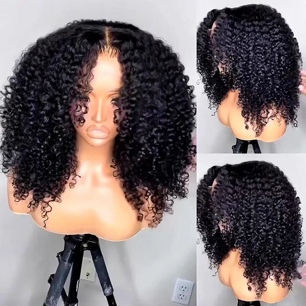 250% Kinky Curly Wigs Human Hair Afro Curly 13x6 HD Lace Frontal Wig Wear Go Glueless 5x5 Lace Front Human Hair Wigs on Sale