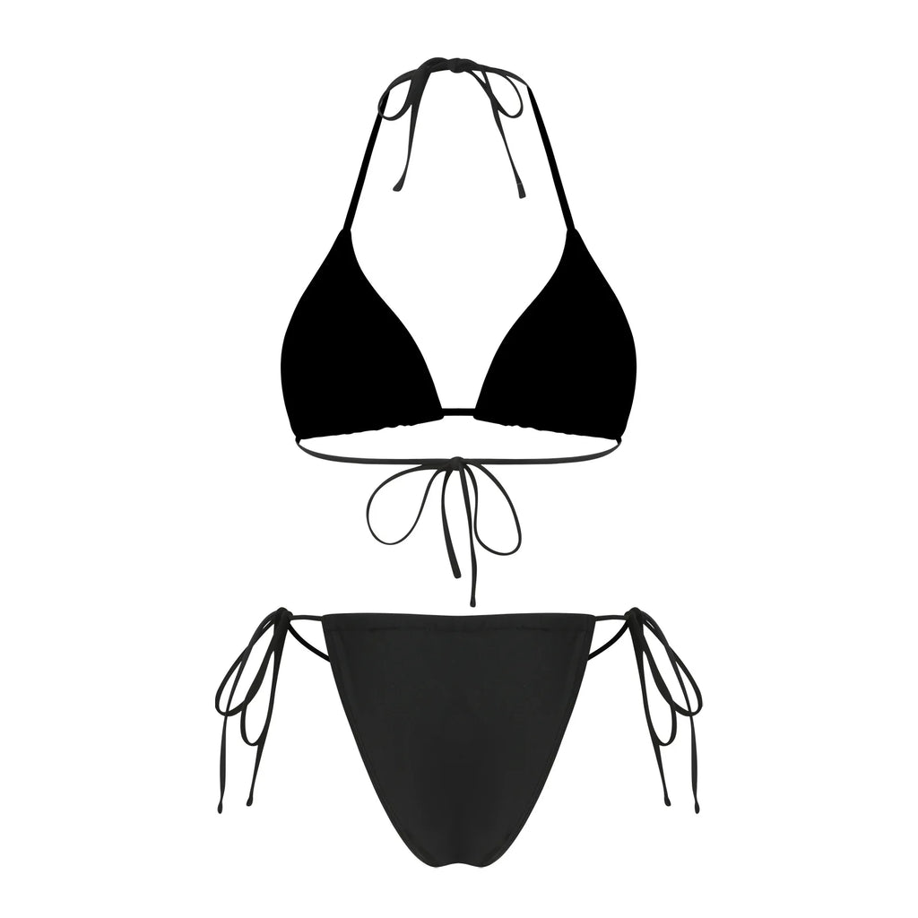 Sexy Hole Out Mesh Long Sleeve Dress 3 Piece Bikini Set 2026 Women Black Push Up Bra Thong Swimsuit Beach Bathing Suit Swimwear