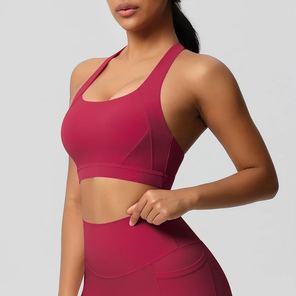 Women Fitness Yoga Bras Sexy Sling Beauty Back Fitness Push Up Sports Women Underwear Running Crop Top Yoga Clothes