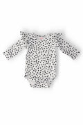 Scattered Dot L/S Flutter Bodysuit