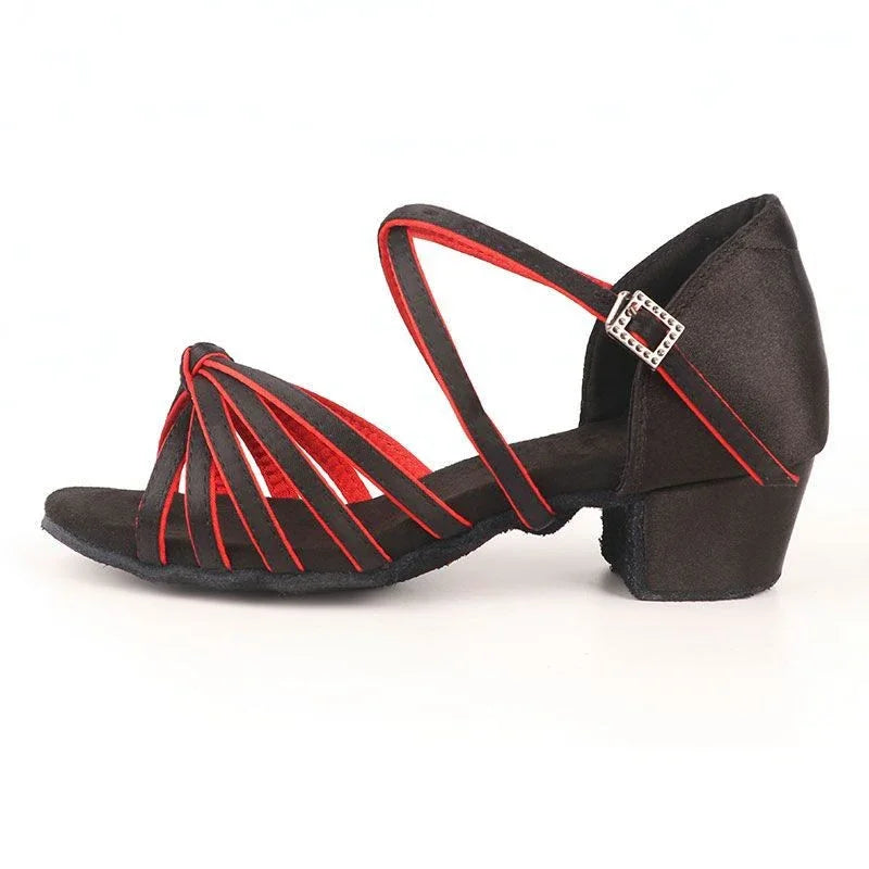 CLYFAN Children Dance Shoes for Girls Ballroom Latin shoes Ladies Modern Tango Dancing Women Latin Shoes Salsa Sandals