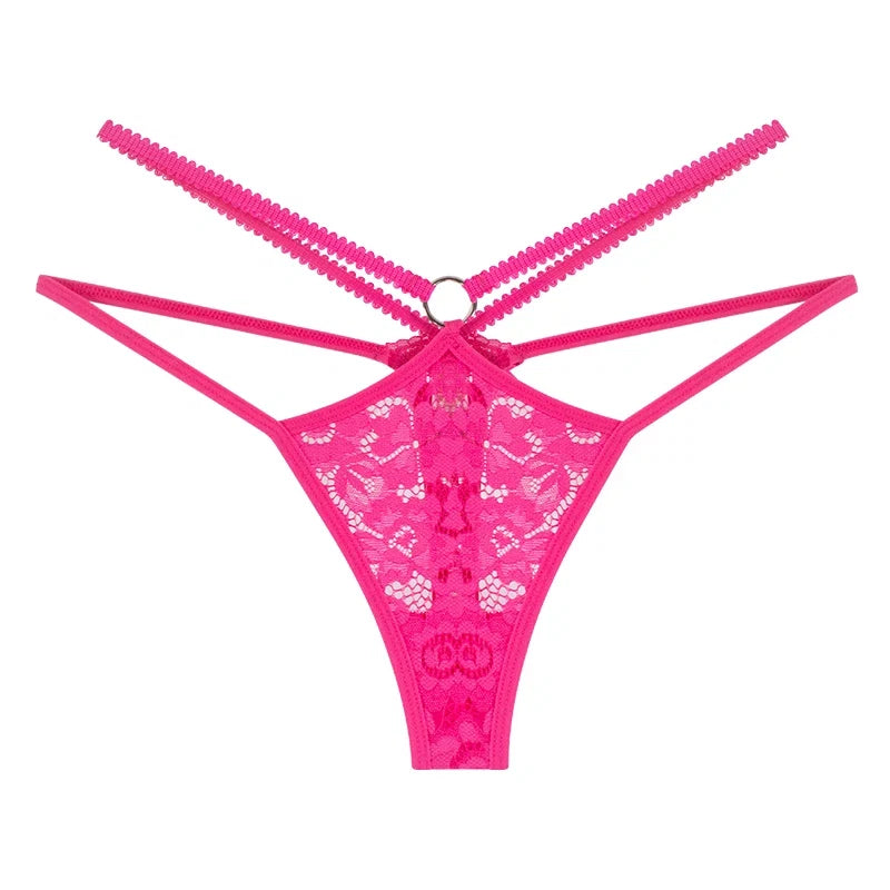 7pcs/pack Sexy Lace Women g-string Low Waist Solid Floral Panty Elegant Sexy Lingerie Comfortable Lady thongs Female Underwear