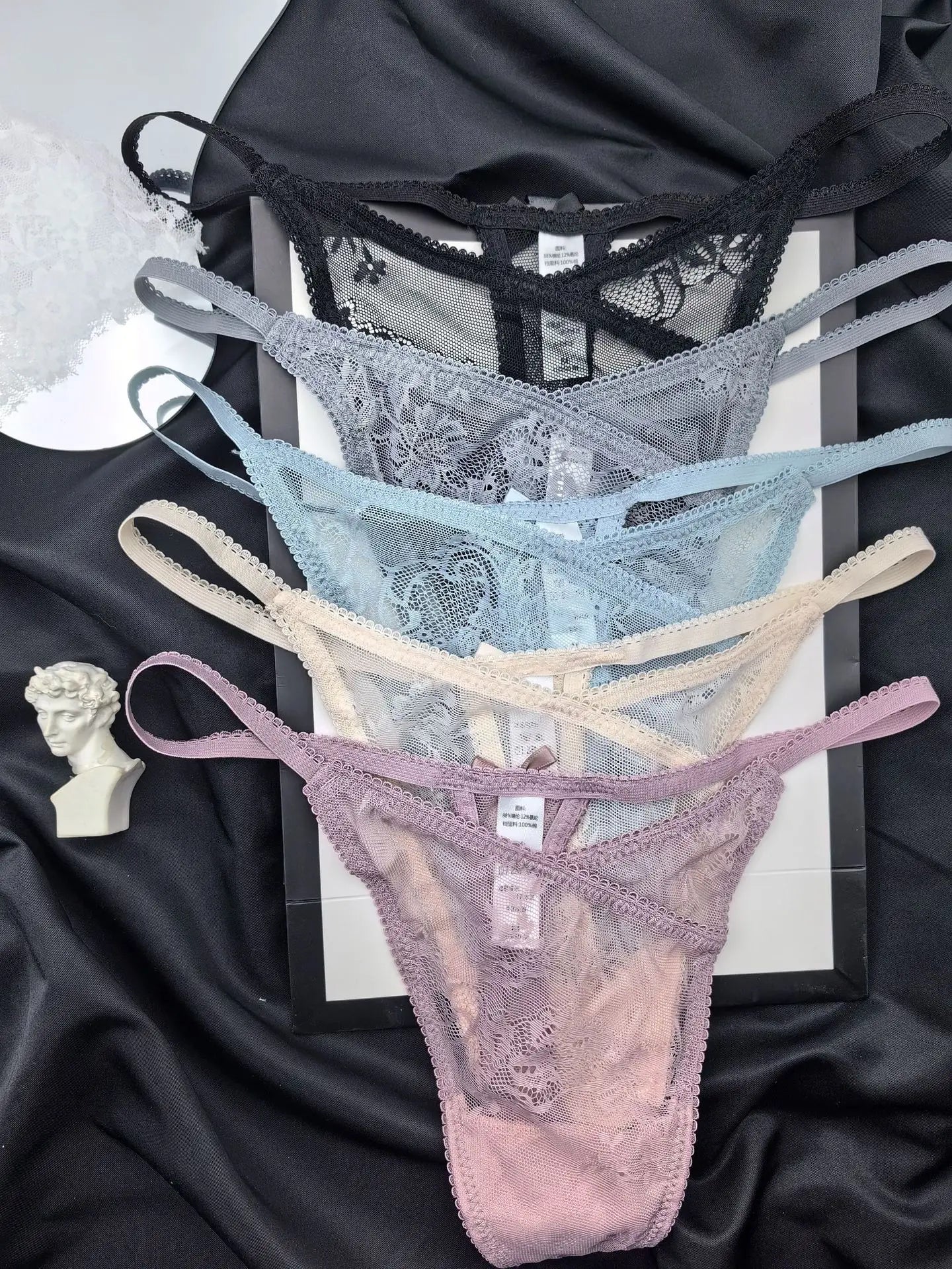 Girls Sexy G String Panties Women Lace Briefs Hollow Out Underwear Thong High Quality Transparent Underpants Lingerie Intimates