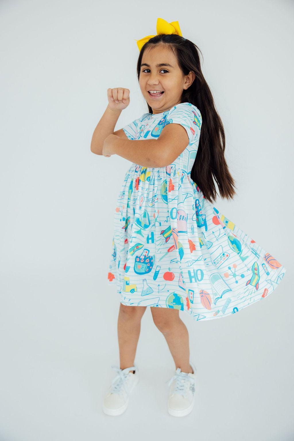 School Rules S/S Pocket Twirl Dress
