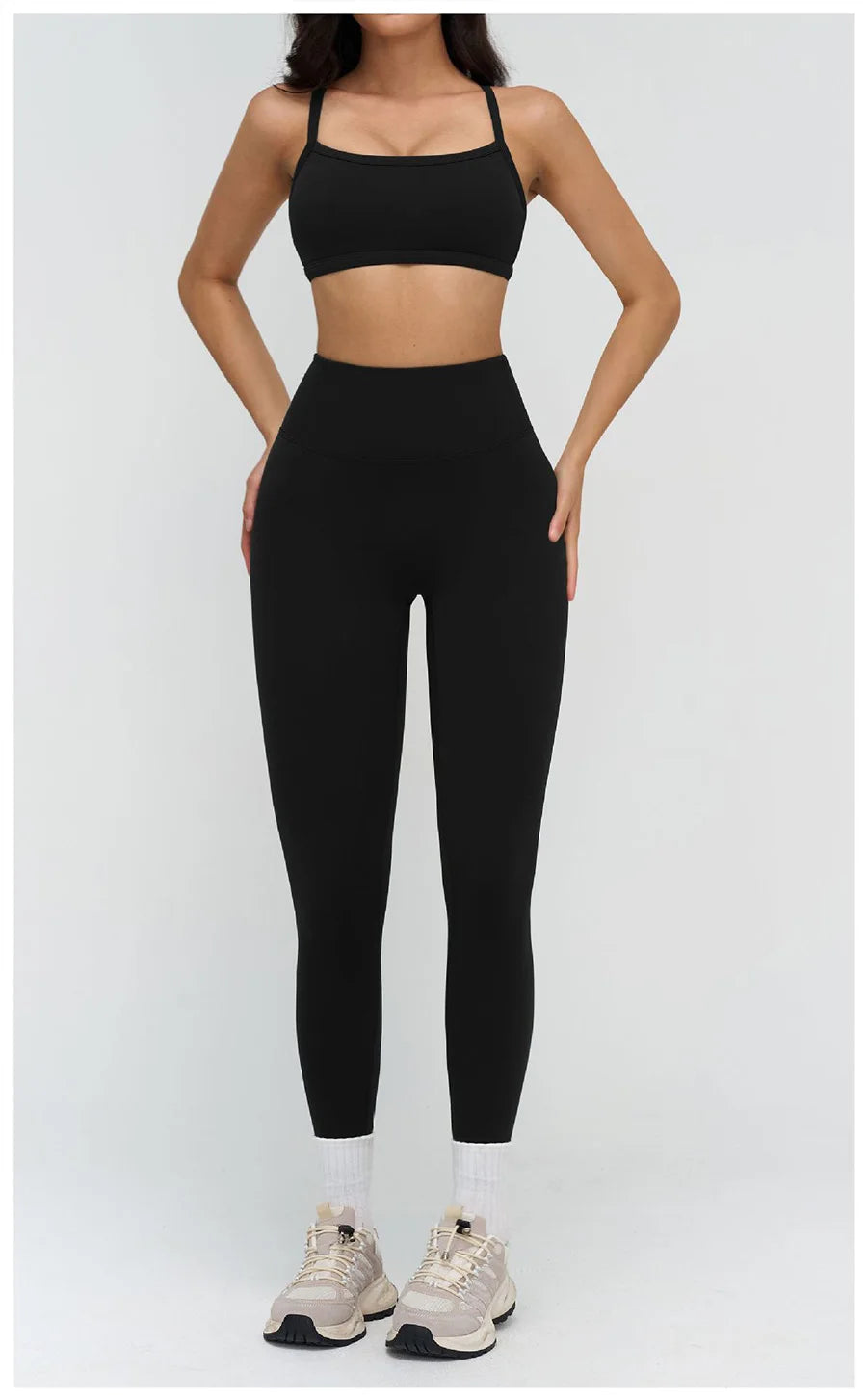 Yoga Clothes Set 2PCS Gym Crop Top Women Outfits Sports Bra High Waist Legging Fitness Suit Running Workout Tracksuit Sportswear