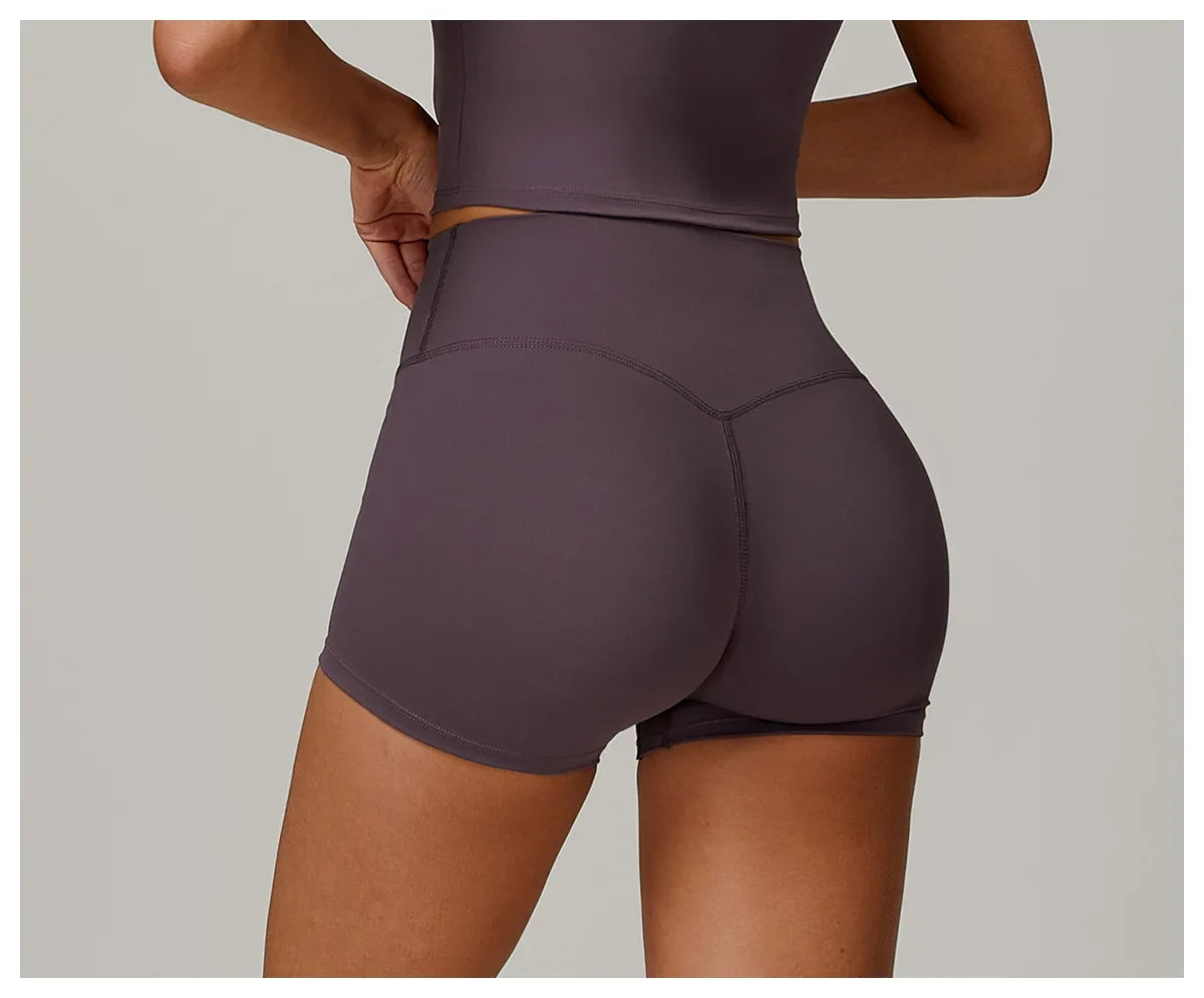 Yoga Shorts Women Summer Fitness Shorts Running Cycling Shorts Breathable Sports Leggings High Waist Summer Workout Gym Shorts