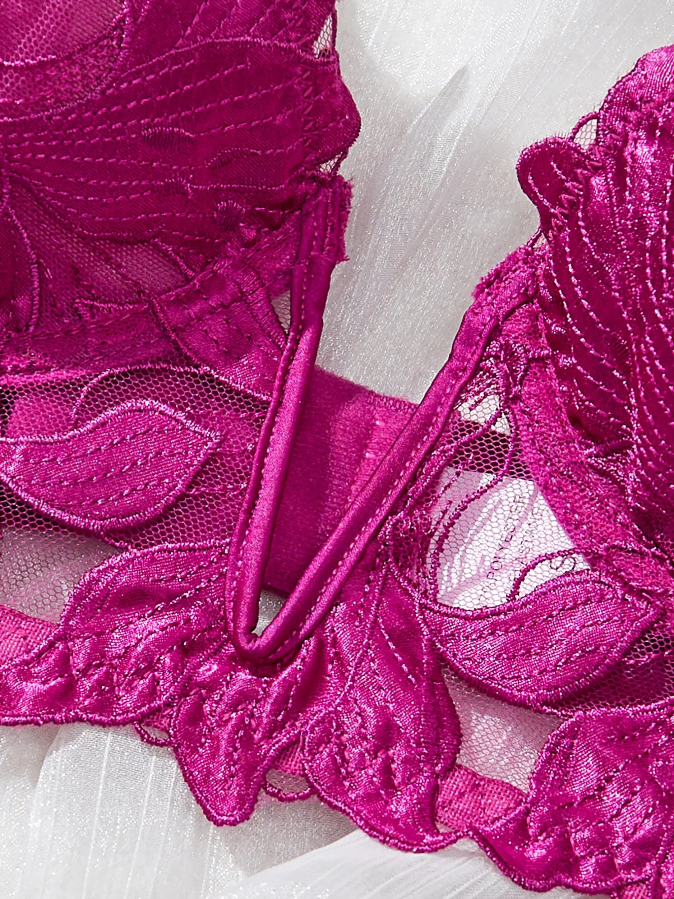 Floral San Valentín encantador breve panty ropa interior Sexy camisón elegante V ropa interior breve conjunto para dama