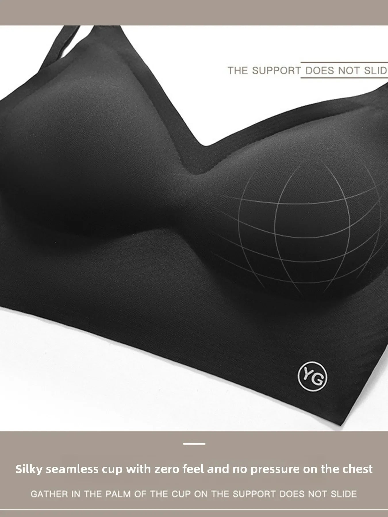 Women Sexy Lingerie Invisible Bra Deep U Plunge Bras Backless Top for Dresses, Transparent Strap Push Up Back Sling Underwear