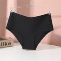 Seamless Women Briefs S-XXL Wave Edge V-shaped Underwear Panties Ice Silk Underwear For Women Low Waist Briefs One Piece Panty