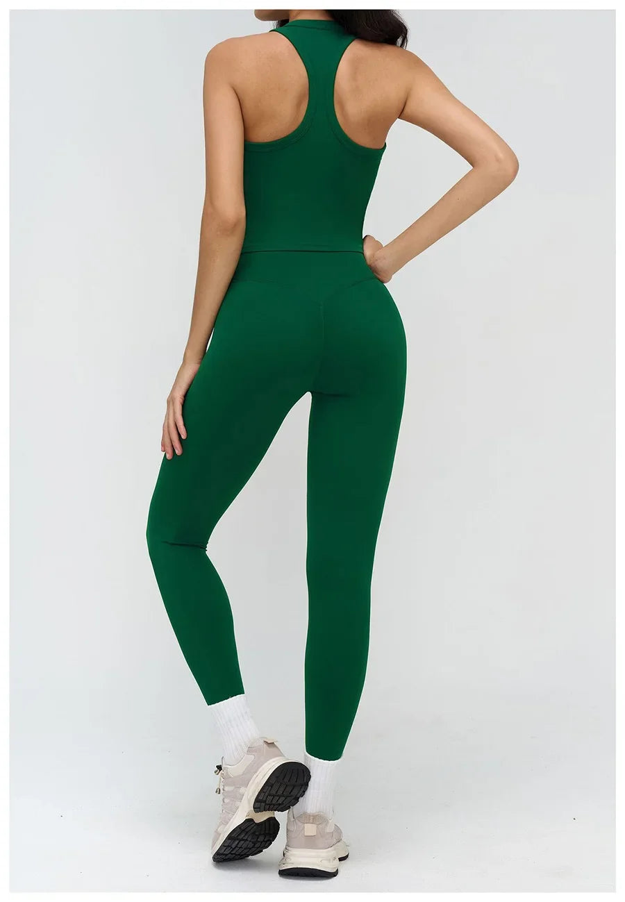 Yoga Clothes Set 2PCS Gym Crop Top Women Outfits Sports Bra High Waist Legging Fitness Suit Running Workout Tracksuit Sportswear