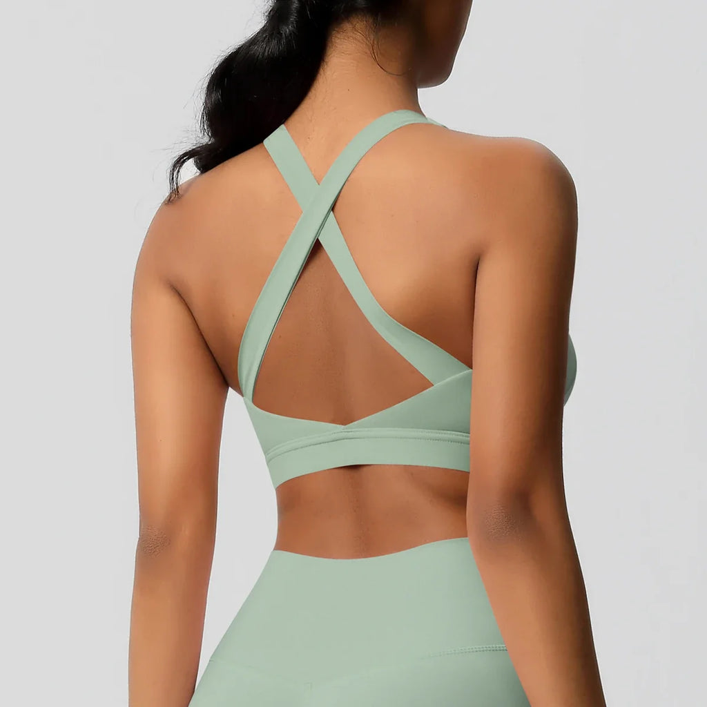 Women Fitness Yoga Bras Sexy Sling Beauty Back Fitness Push Up Sports Women Underwear Running Crop Top Yoga Clothes