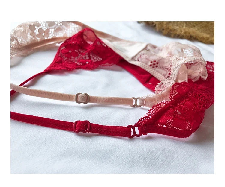 Lace G string Sexy Panties Women Underwear Briefs Hollow Out Thong High Quality Transparent Underpants Lingerie Girls Intimates