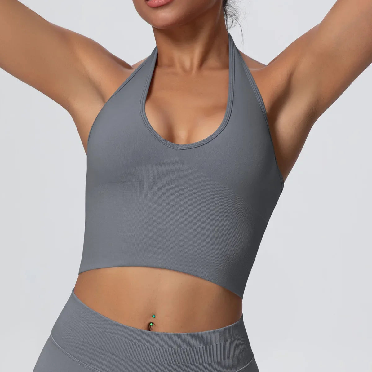 Gym Tops Women Halter Top Gym Vest Woman Sexy Backless Push Up Sport Bras Running Vest Workout Tops Activewear Yoga Fitness Vest