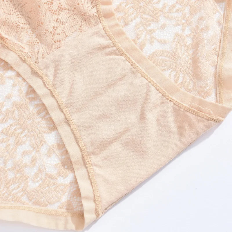 New Women Sexy Panties Safe Hollow Out Lace Floral Ladies Briefs Low Waist Solid Comfortable Hot Sale Female Underpants S-XXL