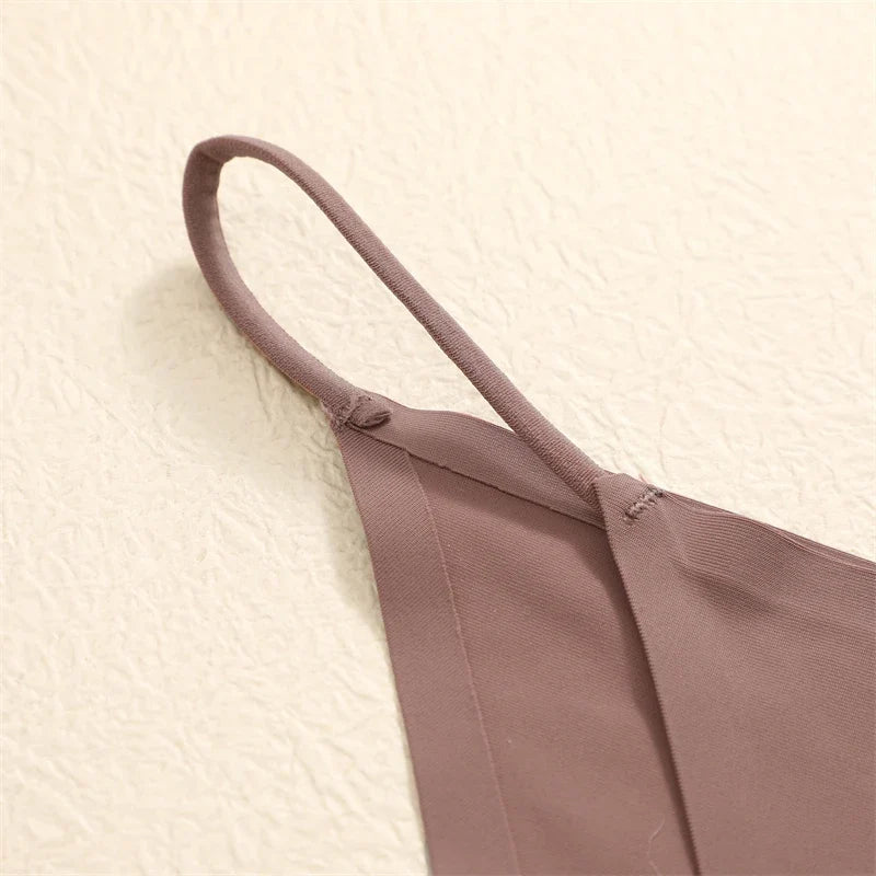 8Pcs/Set Seamless Thong Women Invisible Thin Strap Low Waist High Stretch Flexibility Panties Sexy Underwear Briefs T-back