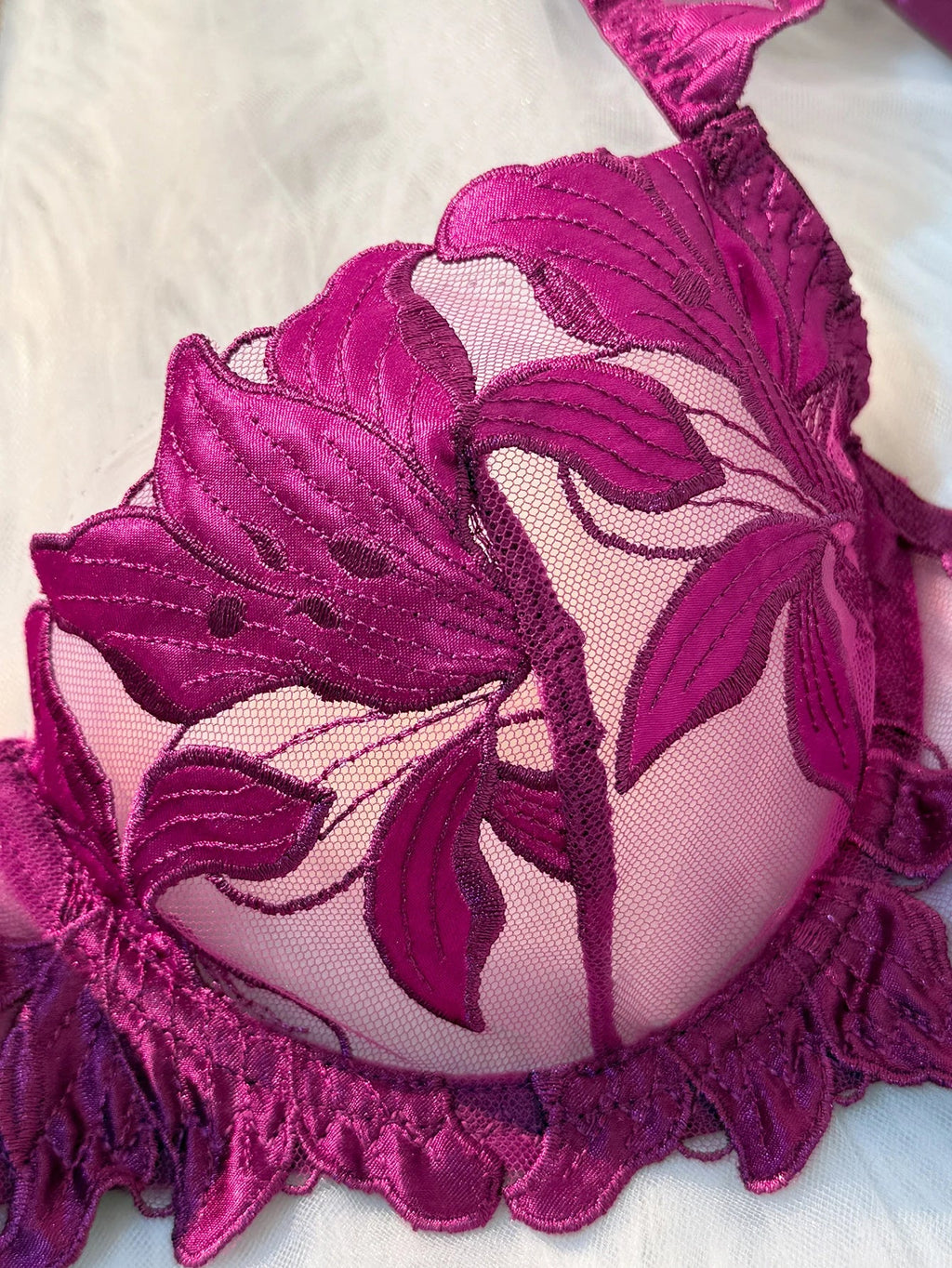 Fairy Lingerie Floral Valentine Charming Brief Panty Underwear Sexy Nighty Fancy Underwear Brief Set for Lady See Through Bra