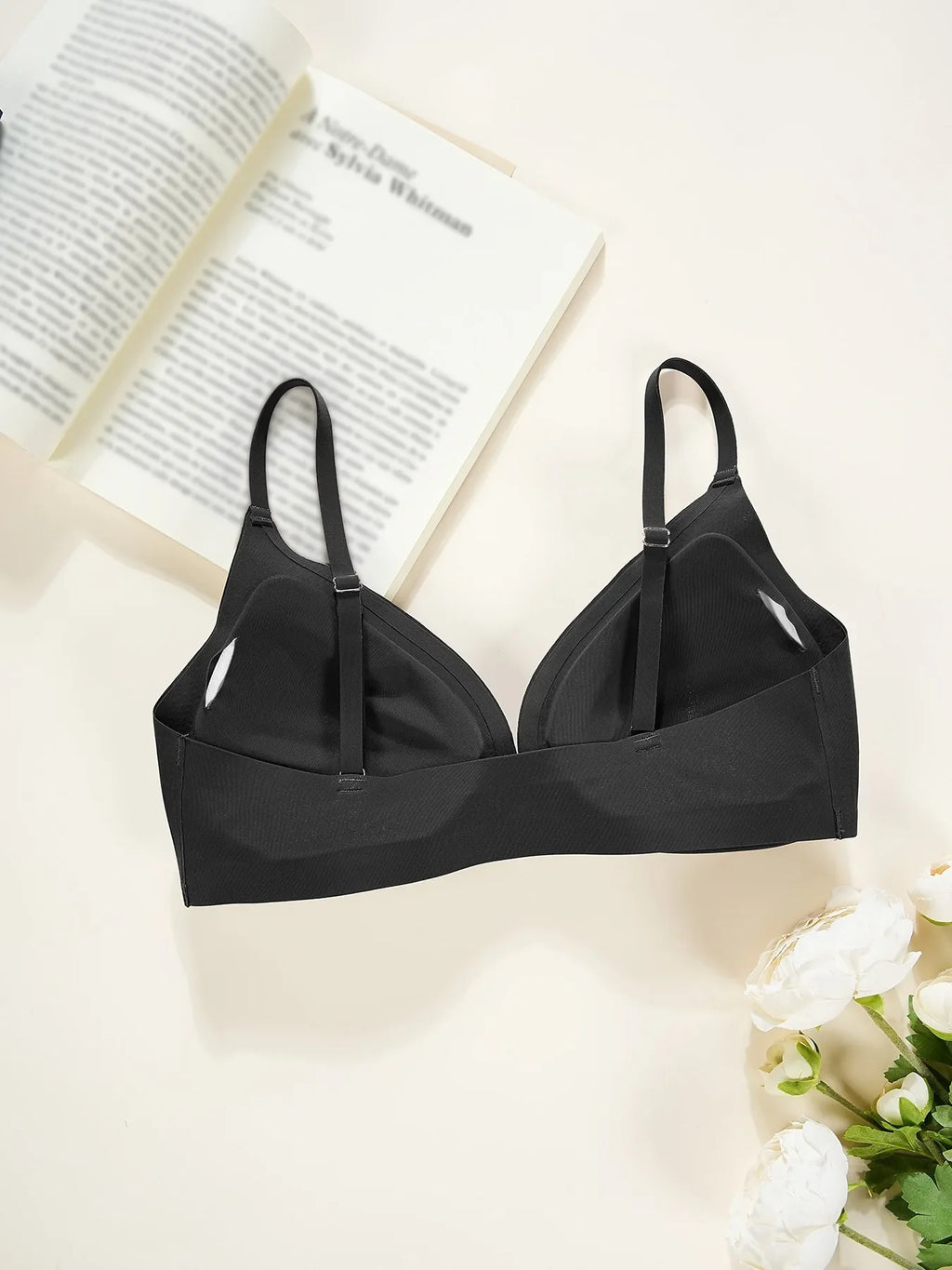 7pcs Bra and Panty Set Women's Lingerie Seamless Push-Up Wireless Bras with Removable Padding Basic Everyday T-Shirt Lingerie