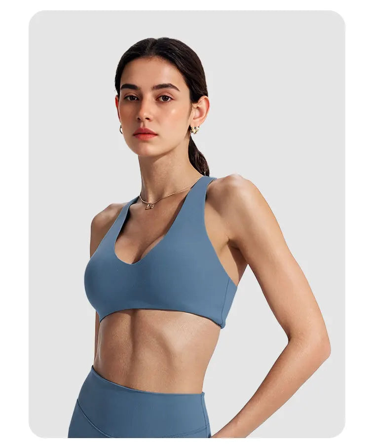 NCLAGEN Softmotion Bralette Sports Bra High Support Women's Gym Clothes Pilates Yoga Tank Tops Y-back Push Up Fitness Underwear