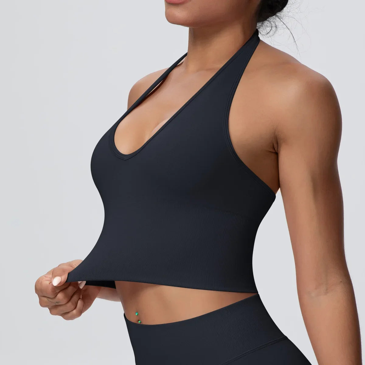 Gym Tops Women Halter Top Gym Vest Woman Sexy Backless Push Up Sport Bras Running Vest Workout Tops Activewear Yoga Fitness Vest