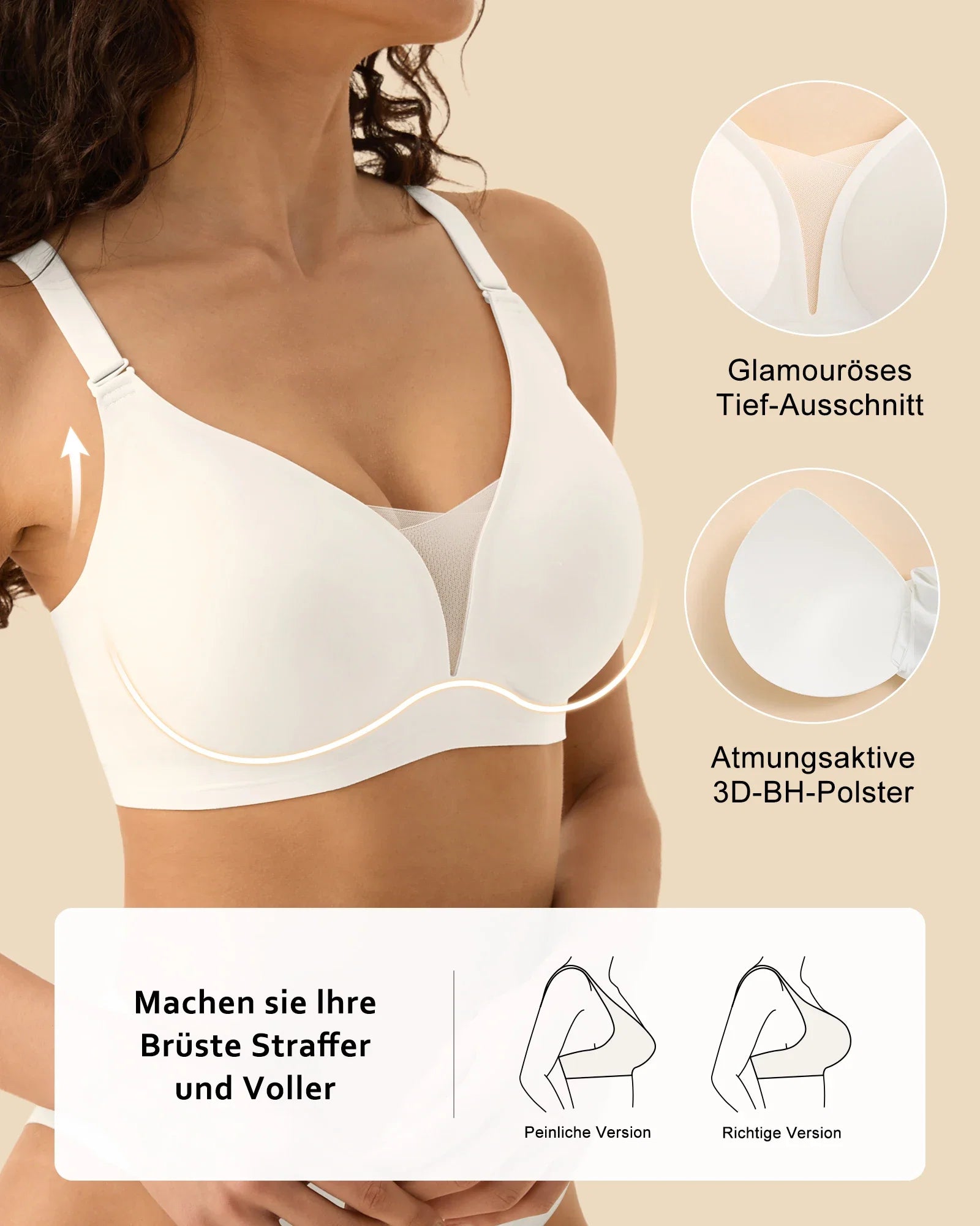 7pcs Women's Bras Seamless Push Up T-Shirt Bralettes Wireless - Multi-Color, Breathable Padded, Everyday Comfort