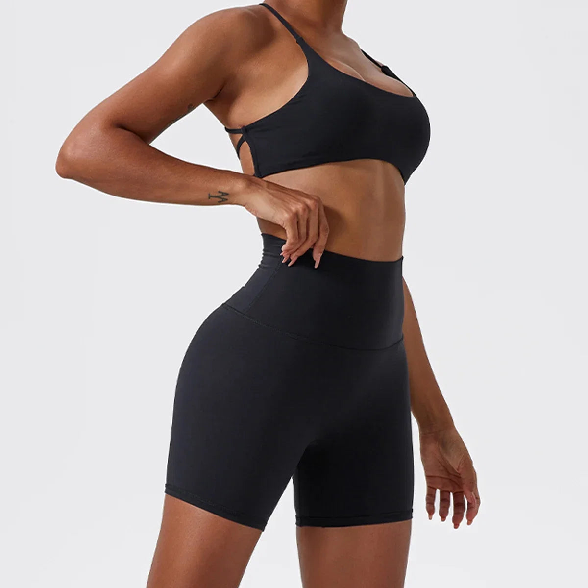 Hearuisavy Summer Soft Sports Shorts Buttock Lift Gym Leggings Women High Waist Yoga Shorts Women Running Cycling Workout Shorts