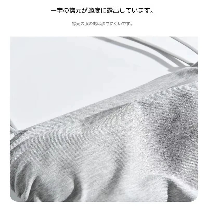 Summer Simple Women's Cotton Sling Camisole Crop Top Sleeveless Shirt Lady Bra Tank Tops Straps Skinny Girls Camisole Base Best
