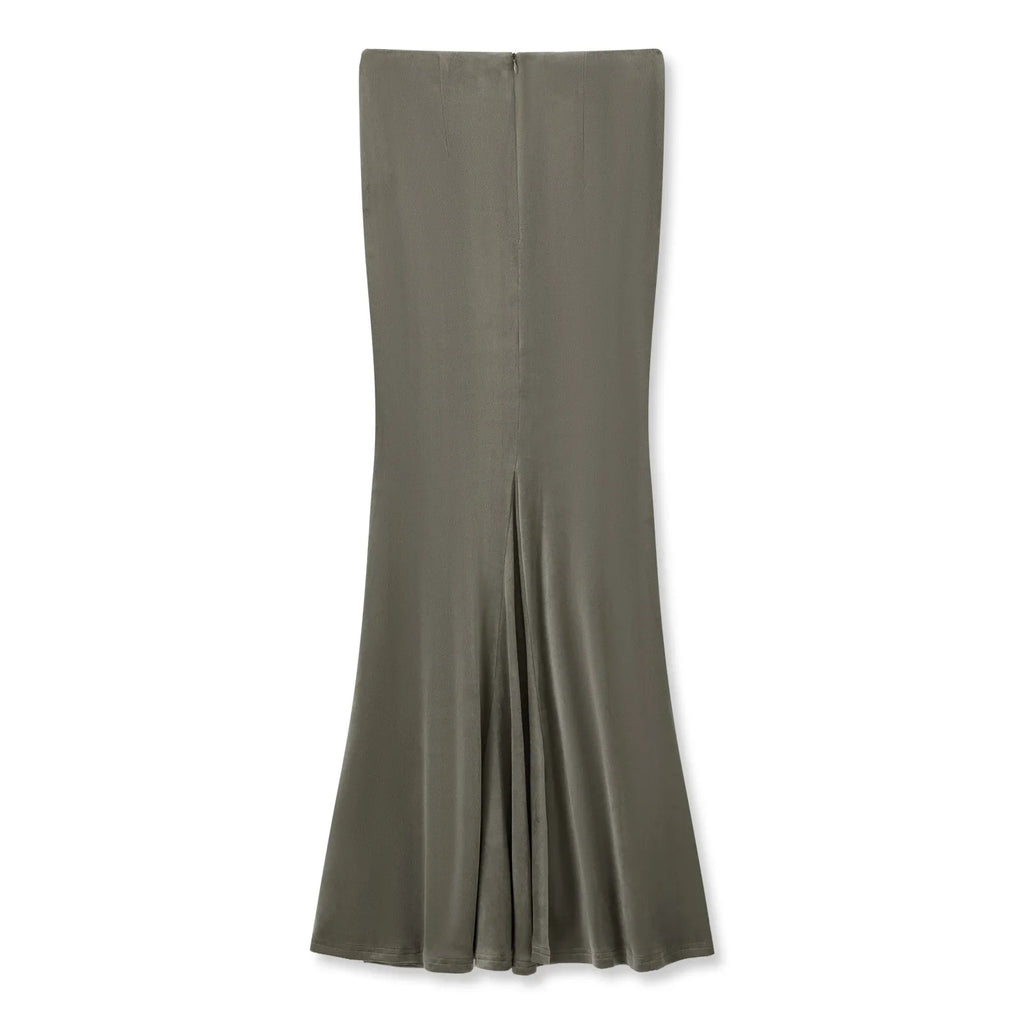 Women Long Fishtail Skirt fashion Ruffle High Waisted Bodycon Maxi Skirts Midi Skirts Elegant Casual Stretchy Skirt outfits