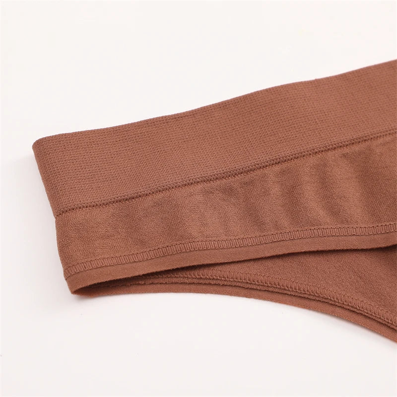 3PCS Seamless Women's Lingerie Female Thongs Sexy Underwear Low-Rise Underpant Women's Panties Intimates Bikini Briefs S-XL