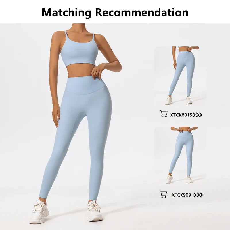Hearuisavy Summer Ultra-Soft Fabrics Sports Bra Gym Top Women Push Up Workout Quick-Dry Yoga Top Sportswear Fitness Underwear