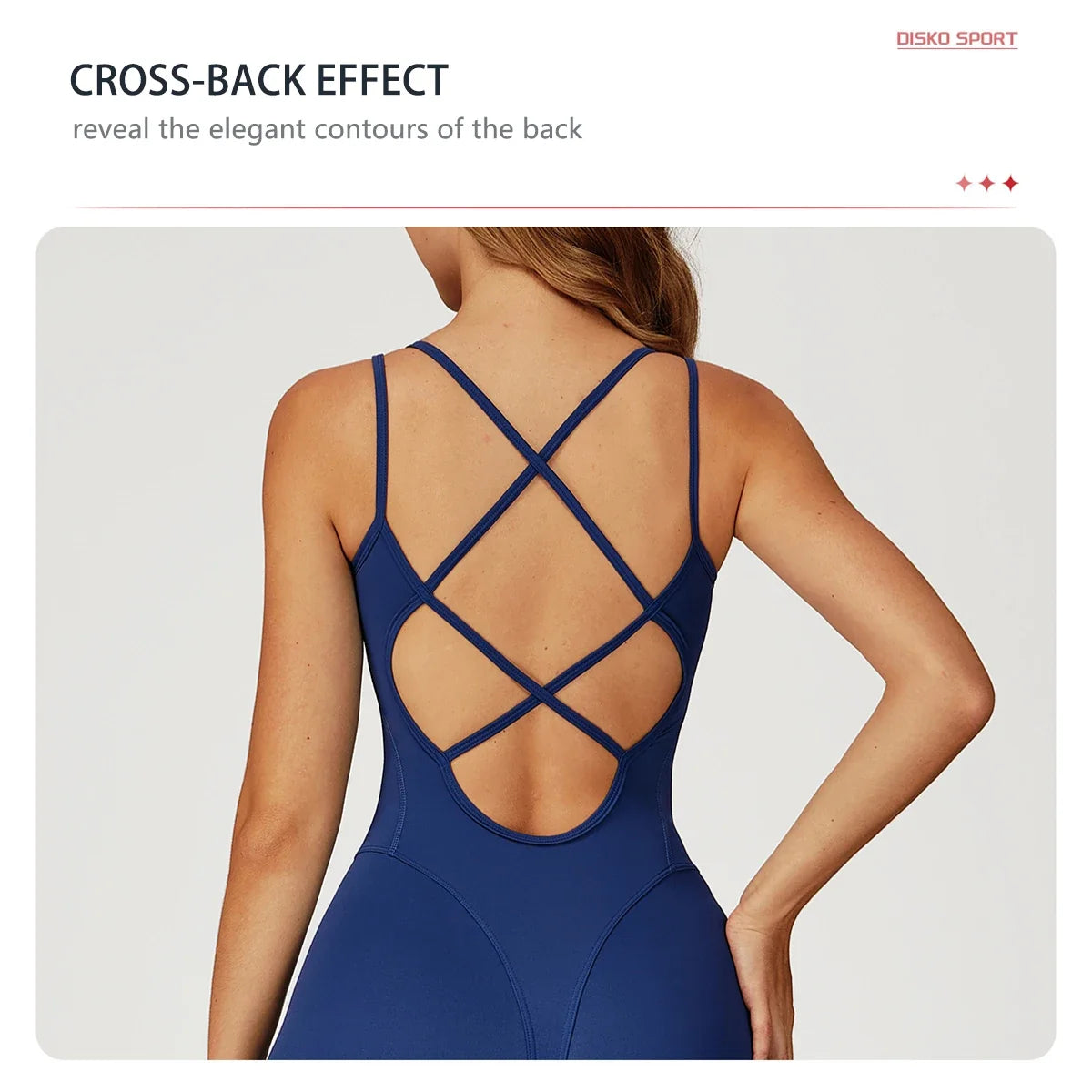 Hearuisavy Female Jumpsuit Long Elegant Sports Bodysuit Woman Gym Clothes Strappy Fitness Overalls Push Up Pilates Yoga Leotard