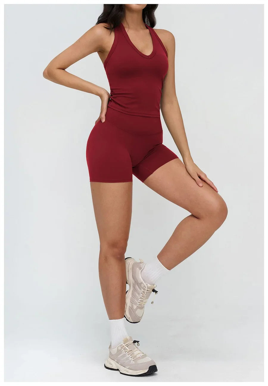Yoga Clothes Set 2PCS Gym Crop Top Women Outfits Sports Bra High Waist Legging Fitness Suit Running Workout Tracksuit Sportswear
