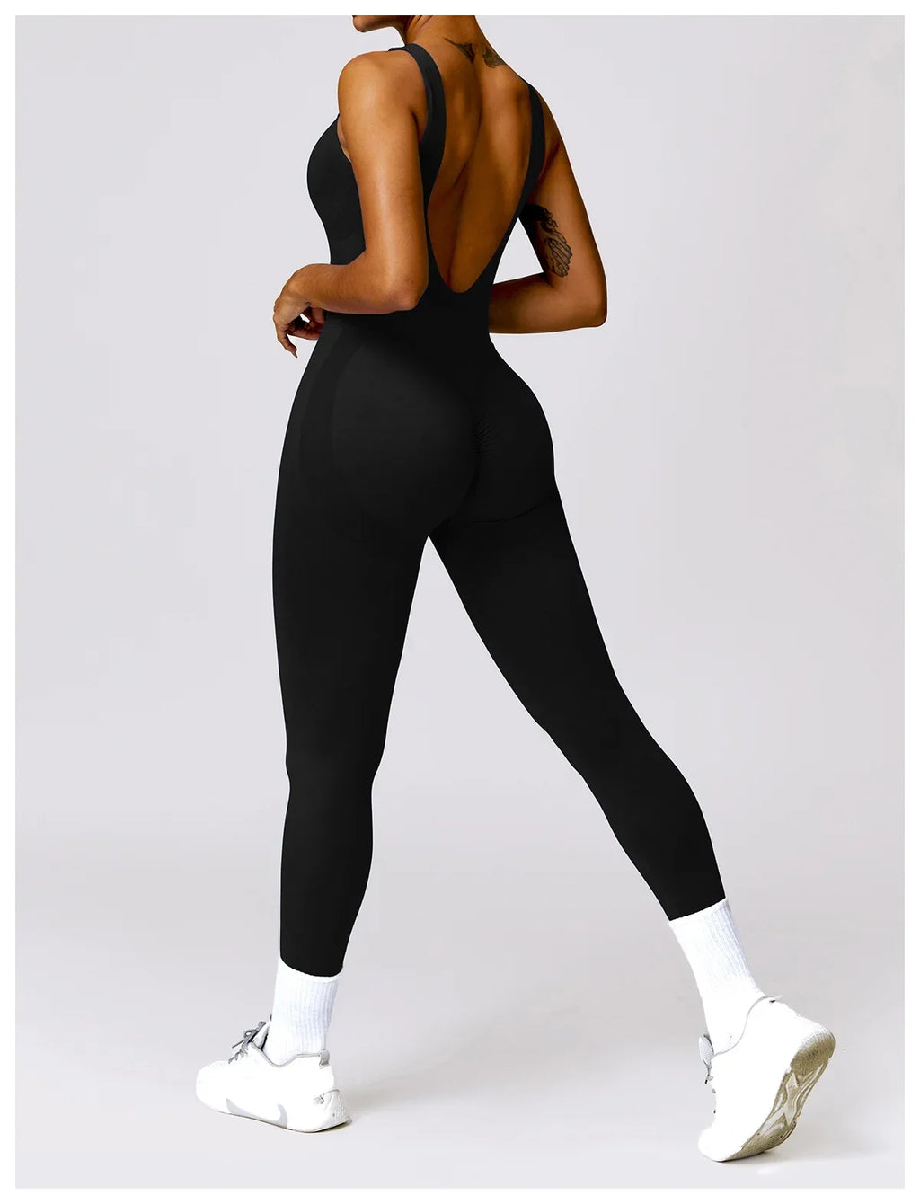 Seamless One-piece Suit Women Sports Jumpsuit Push up Yoga Suit Backless Sportswear Set Women Sleeveles Workout Bodysuits Female
