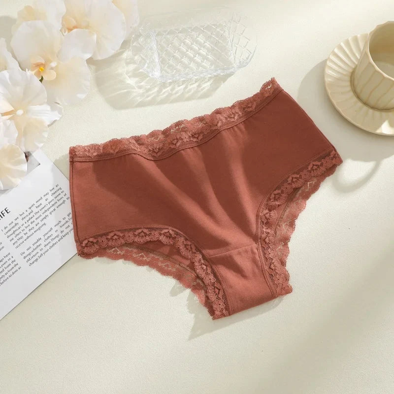3Pcs/Set Women's Seamless Cotton Briefs Women Panties Solid Color Breathable Underwear Female Low Waist Soft Lingerie S-XXL