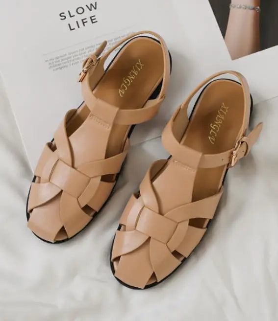 ZAROY Women Sandals Summer 2026 Newest Female Shoes Elegant Office Ladies Sandals Casual Soft Beach Flat Sandalias Roman Zapatos